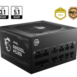 MSI MAG 850W 80 Plus Gold Power Supply - ATX 3.0 PCIe 5.0