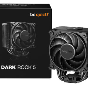 be quiet! DARK ROCK 5 – Dual Tower Silent Wings CPU Cooler, 6 Heat Pipes, 210W+ TDP Support