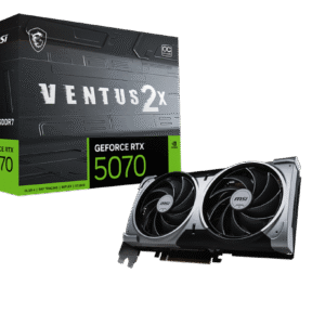 MSI GeForce RTX 5070 VENTUS 2X OC 12GB GDDR7 Graphics Card – Dual Fan, DLSS 4, Ray Tracing, PCIe 5.0, 4K & 8K Support