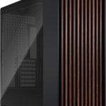 Fractal Design North – Premium ATX/mATX Mid Tower Case with Walnut Front | Charcoal Black or Chalk White | Mesh or Tempered Glass (Clear/Dark Tint) Panels