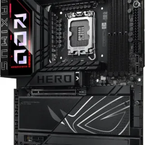 ASUS ROG MAXIMUS Z890 HERO – Intel LGA1851 ATX Motherboard | 22+1+2+2 Power Stages, DDR5 8800+, PCIe 5.0, USB4, WiFi 7, AI Overclocking, Polymo II Lighting