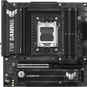 ASUS TUF GAMING B850M-PLUS WIFI: AM5, AMD B850, DDR5 8000+(OC), PCIe 5.0, Wi-Fi 6E, 2.5GbE LAN Micro-ATX Motherboard