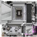 GIGABYTE Z790M AORUS ELITE AX ICE – Micro-ATX DDR5 Motherboard with Wi-Fi 6E, 2.5GbE, PCIe 5.0, and Dual M.2 Gen4, in White
