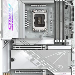 GIGABYTE Z890 AORUS PRO ICE – Premium ATX Motherboard with 16+1+2 Digital VRM, DDR5 9500+ OC, Wi-Fi 7, Dual Thunderbolt™ 4, AI Overclocking & PCIe 5.0 Support for Intel® Core™ Ultra Processors
