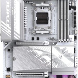 GIGABYTE B850 AORUS ELITE ICE WIFI7: AM5, AMD B850, DDR5, PCIe 5.0, Wi-Fi 7, 2.5GbE LAN ATX Motherboard