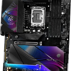 ASRock Phantom Gaming Z890 Riptide WiFi – Intel® Z890, DDR5, Wi-Fi 7, Thunderbolt™ 4, Killer 2.5G LAN, ATX Gaming Motherboard