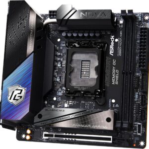 ASRock PHANTOM GAMING Z890I NOVA WiFi – Mini-ITX Motherboard for Intel® Core™ Ultra, DDR5 9866+ OC, PCIe 5.0, Thunderbolt™ 4, Wi-Fi 7, 5GbE LAN