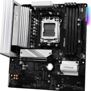 ASRock B850M Pro RS WIFI: AM5, AMD B850, DDR5 8000+(OC), PCIe 5.0, Wi-Fi 6E, 2.5GbE LAN Micro ATX Motherboard