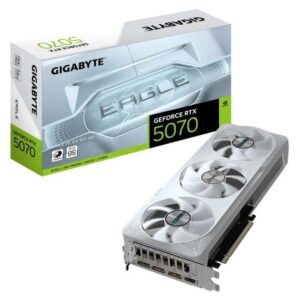 Gigabyte EAGLE OC SFF GeForce RTX 5070 12GB GDDR7 Graphics Card – DLSS 4, PCIe 5.0, Dual Fan, 4K & Ray Tracing Ready