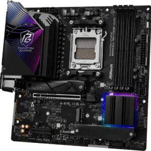 ASRock B850M Riptide WiFi: AM5, AMD B850, DDR5 8000+(OC), PCIe 5.0, Wi-Fi 7, 2.5GbE LAN Micro ATX Motherboard