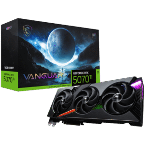 MSI VANGUARD SOC GeForce RTX 5070 Ti 16GB GDDR7 Graphics Card – Flagship Design, DLSS 4, Ray Tracing, PCIe 5.0, 16-Pin Power