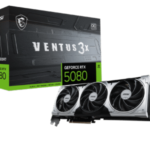 MSI VENTUS 3X OC PLUS GeForce RTX 5080 16GB Graphics Card – GDDR7, DLSS 4, Triple-Fan Cooling, PCIe Gen 5
