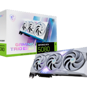 MSI GeForce RTX 5080 GAMING TRIO OC WHITE 16GB GDDR7 – Triple-Fan, DLSS 4, HDMI 2.1, PCIe Gen5