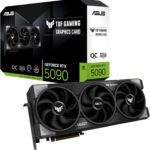 ASUS TUF GAMING OC GeForce RTX 5090 32GB — Overclocked 2610 MHz, 21760 CUDA Cores, PCIe 5.0, Advanced Cooling for Ultimate 4K Gaming