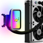 HYTE THICC Q60 – Premium 240mm All-in-One LCD Liquid Cooler with Dual Harmonic Pumps, 5" IPS Display, and 3000RPM FP12 Fans