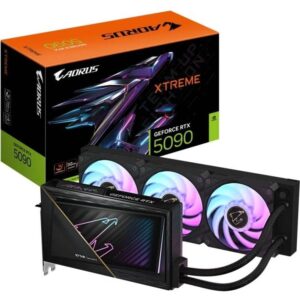 Gigabyte AORUS XTREME WATERFORCE GeForce RTX 5090 32GB GDDR7 – Liquid-Cooled, Blackwell GPU, 4K Ray Tracing