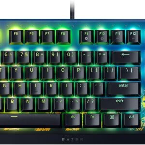Razer BlackWidow V4 X Fortnite Edition – Full-Size Mechanical Gaming Keyboard with Yellow (Linear) Switch , Chroma RGB, 6 Macro Keys, and Media Roller – Wired