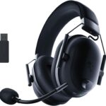 Razer BlackShark V2 Pro Wireless Gaming Headset (2023) Black/White – HyperClear Wideband Mic – FPS Audio Presets – Titanium 50mm Drivers – FlowKnit Memory Foam Ear Cushions – 70-Hour Battery