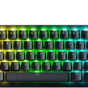 Razer Huntsman V3 Pro Mini Black/White – 60% Analog Optical Gaming Keyboard with Rapid Trigger, Adjustable Actuation, and Chroma RGB