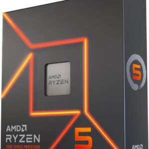 AMD Ryzen 5 7600X Processor - 6-Core 12-Thread, Zen 4 (Raphael), 4.7GHz, AM5, 105W TDP