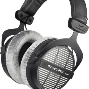 beyerdynamic DT 990 PRO Open-Back Studio Headphones Black & Gray – 80 / 250 Ohm – For Mixing, Mastering & Critical Listening