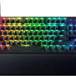 Razer Huntsman V3 Pro TKL Black/White – Tenkeyless Optical Gaming Keyboard with Analog Optical Switch Gen-2, Rapid Trigger, Adjustable Actuation, Magnetic Wrist Rest & Chroma RGB