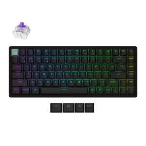 Keychron K2 HE Wireless Magnetic Switch Custom Keyboard Standard & Special Wooden Editions – 75% Layout, Adjustable Actuation, RGB Backlight, Double-Shot PBT Keycaps