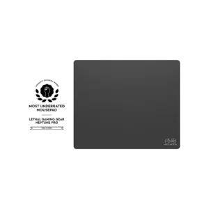 Lethal Gaming Gear Neptune Pro Gaming Mousepad – Smooth Speed Surface – XL/XL SQ/XXL Sizes – Soft, XSoft, or Firm SlimFlex Base – 4mm Thick