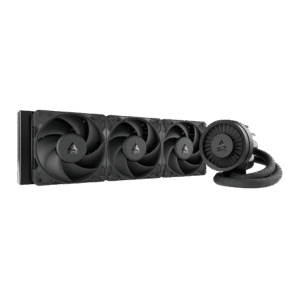 ARCTIC Liquid Freezer III Pro 360 Black – High-Performance AIO CPU Cooler with 3x P12 Pro Fans, VRM Cooling, Offset Cold Plate for Intel & AMD, 38mm Radiator, and Pre-Applied MX-6 Thermal Paste