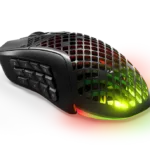 SteelSeries Aerox 9 Wireless Black – Ultra-Light Ergonomic MOBA/MMO Gaming Mouse (89g, 18 Buttons, TrueMove Air Sensor, 180hr Battery, AquaBarrier™, RGB)