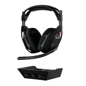 ASTRO A50 Gen 5 LIGHTSPEED Wireless Gaming Headset with Magnetic Charging Base Station Black/White, PLAYSYNC Multi-System Audio Switching, PRO-G Graphene Drivers, 48kHz Mic, and 24-Hour Battery – Compatible with Xbox, PS5, PC, Switch, and More