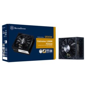 SilverStone Extreme 1200R Platinum – 1200W Cybenetics Platinum SFX-L Power Supply with Intel SFX-L12V 4.0 & PCIe 5.0 Support, Fully Modular Design, 92mm FDB Silent Fan, 12VHPWR Connector, and All-Japanese Capacitors