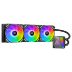 Antec Symphony 360 ARGB Mirror AIO Liquid Cooler Black/White – High-Performance CPU Cooling with 14-Fin Radiator, EPDM+IIP Tubing, PWM Fans, and Universal Intel/AMD Socket Support