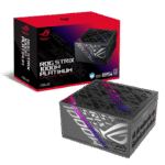 ASUS ROG STRIX 1000W Platinum – ATX 3.1 Fully Modular Power Supply with 80 PLUS Platinum Efficiency, PCIe Gen 5.1 Support, and 0dB Cooling