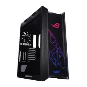 ASUS ROG Strix Helios GX601 – Premium RGB Mid-Tower Case with Smoked Tempered Glass, Aluminum Frame, USB 3.1, EATX Support & Four Pre-Installed Fans – Black/White