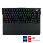 ROG Azoth Extreme – 75% Tri-Mode Wireless Gaming Keyboard with OLED Touchscreen, 8000Hz Polling, Carbon-Fiber Plate, Adjustable Gasket, and PBT Keycaps