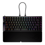 ASUS ROG Falcata – 75% Tri-Mode Split Gaming Keyboard with Magnetic Hall Switches, Rapid Trigger, Multi-Function Control, and Detachable Wrist Rests