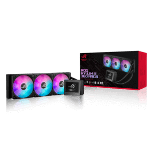 ROG RYUJIN III 360 ARGB Black/White – Premium 360mm AIO Liquid CPU Cooler with 3.5" LCD Display, Gen 8 Asetek Pump, Embedded VRM Fan & Magnetic Daisy-Chainable ARGB Fans