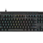 Logitech PRO X TKL RAPID Wired Gaming Keyboard – Black / White / Pink – Magnetic Analog Switches, Rapid Trigger, Adjustable Actuation, LIGHTSYNC RGB