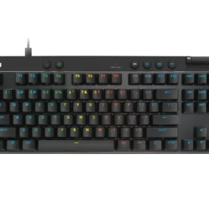 Logitech PRO X TKL RAPID Wired Gaming Keyboard – Black / White / Pink – Magnetic Analog Switches, Rapid Trigger, Adjustable Actuation, LIGHTSYNC RGB