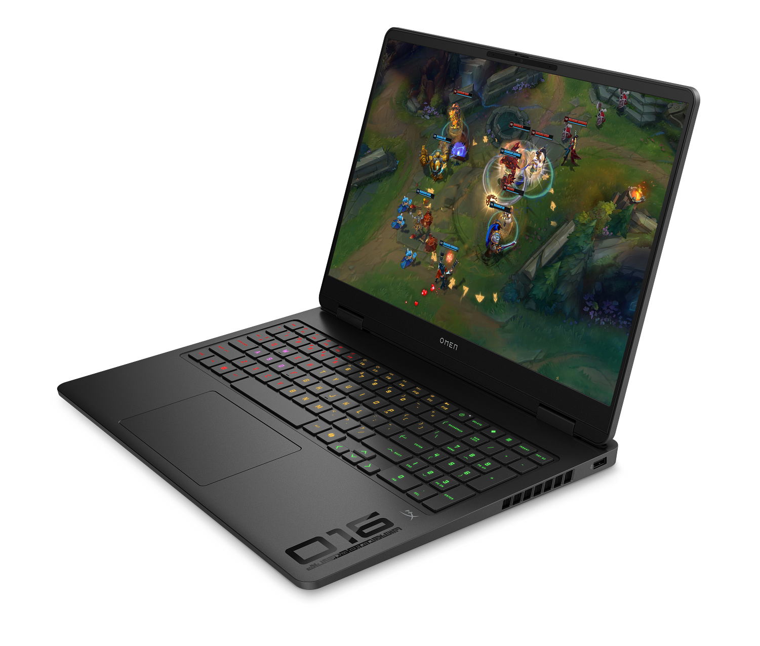 25C1_OMEN_16_Shadow Black_NT_nonFPR_4-Zone_LoL_Art Screen_Core Set_FrontLeft_WhiteBG_3964285